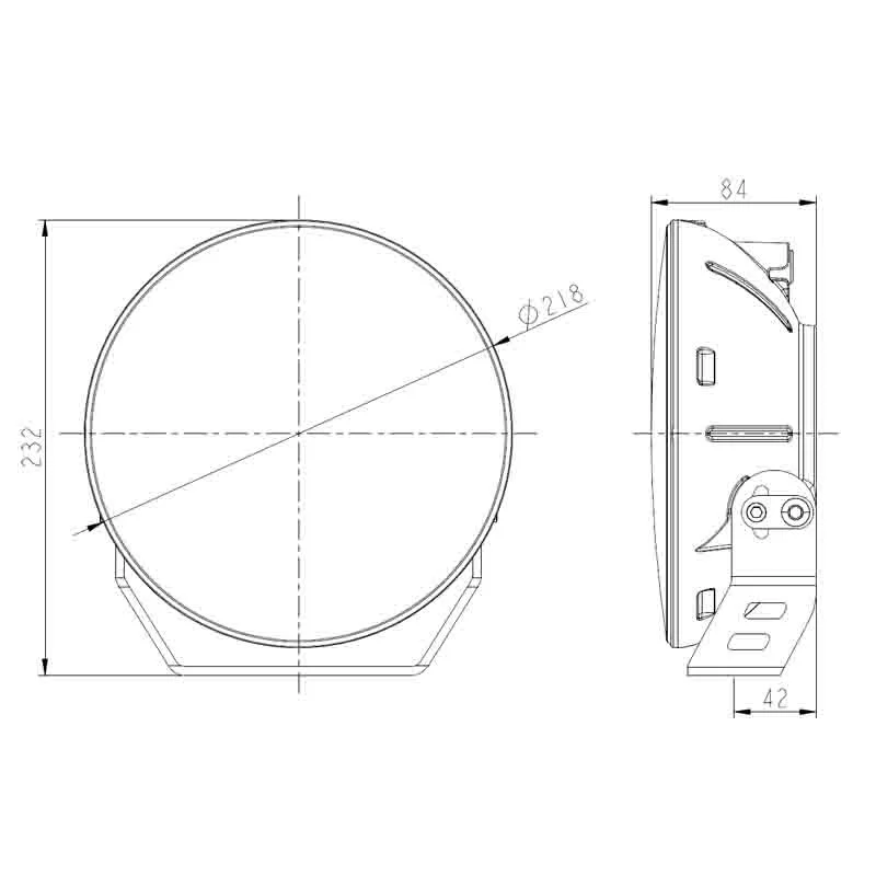 LED verstraler chrome met dagrijverlichting | 12.000 lumen - 35 1 - WD-80120C.1