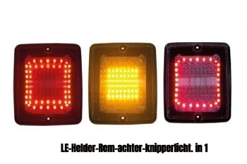 Vierkante achter lampen